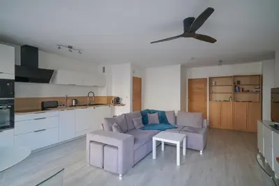 Cuisine ou kitchenette dans l'établissement Appartement de caractère Central Cosy & Calme