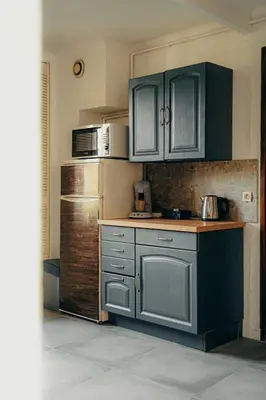 Cuisine ou kitchenette dans l'établissement Le cocon Apartment for 6 people and 1 baby