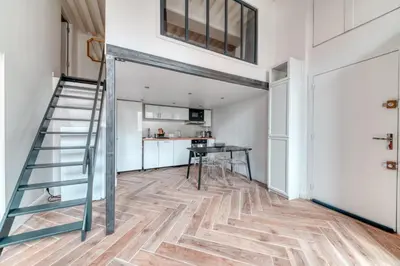 Cuisine ou kitchenette dans l'établissement Le Pouteau charme authentique 2 chambres