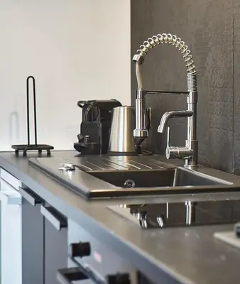 Cuisine ou kitchenette dans l'établissement The Lafayette Charm & Practicality in the heart of Lyon