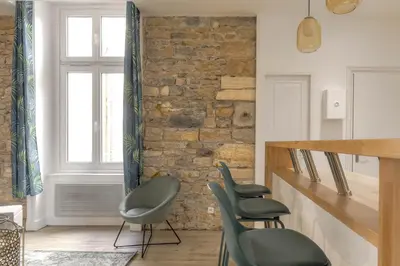 Coin salon dans l'établissement Superbe appartement sur la Presqu'île - Lyon