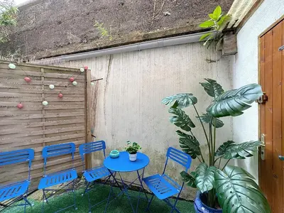 Jardin de l'établissement My home Dumont - Outdoor terrace - Fan