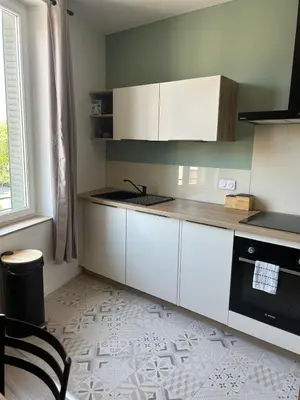 Cuisine ou kitchenette dans l'établissement Studio indépendant climatisé à Lyon 8