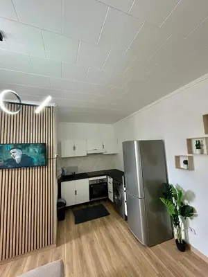 Cuisine ou kitchenette dans l'établissement David
