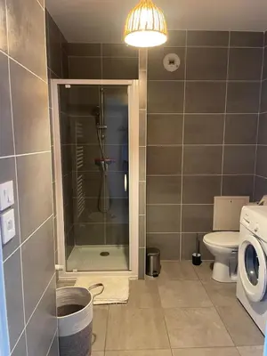 Salle de bains dans l'établissement Bienvenue, charmant lieu cosy