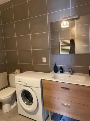 Salle de bains dans l'établissement Bienvenue, charmant lieu cosy