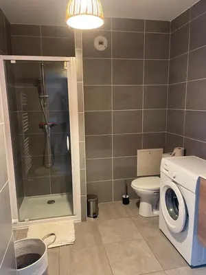 Salle de bains dans l'établissement Bienvenue, charmant lieu cosy
