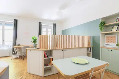 Plan de l'établissement Studio cosy et pratique, proche métro, par de la tête d'or
