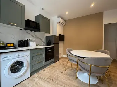 Cuisine ou kitchenette dans l'établissement Panther Carré de Soie Medipôle Astroballe
