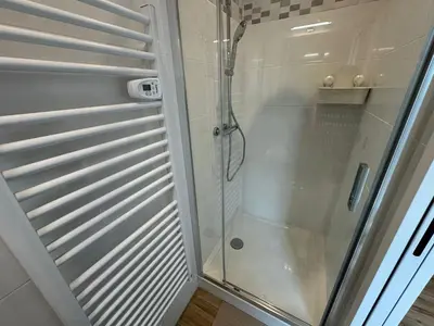 Salle de bains dans l'établissement Panther Carré de Soie Medipôle Astroballe
