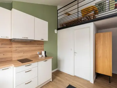 Cuisine ou kitchenette dans l'établissement DIFY Lucky - 10 Min centre de Lyon