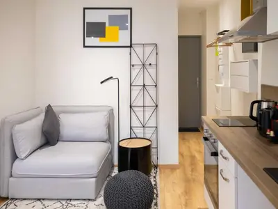 Cuisine ou kitchenette dans l'établissement DIFY Rue des Docks - Vaise