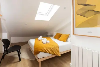 Un ou plusieurs lits dans un hébergement de l'établissement DIFY Paradis - 10 Min Centre de Lyon