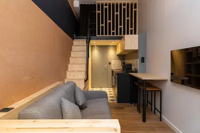 Cuisine ou kitchenette dans l'établissement DIFY Bicyclette - Hotel de Ville