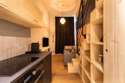 Cuisine ou kitchenette dans l'établissement DIFY Bicyclette - Hotel de Ville