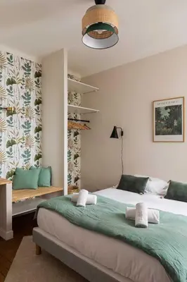 Un ou plusieurs lits dans un hébergement de l'établissement Appartement Dify Deruelle - Part Dieu