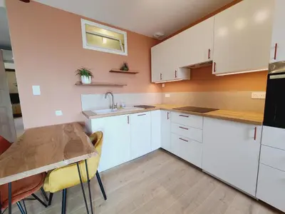 Cuisine ou kitchenette dans l'établissement NEUF! La Bulle de Soie Lyon Proche PartDieu & service nettoyage