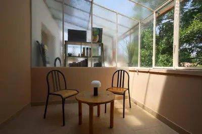 Télévision ou salle de divertissement dans l'établissement Chez Viticka