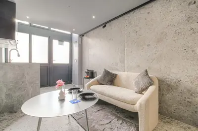 Coin salon dans l'établissement Cosy et Charmant duplex Brotteaux - Masséna