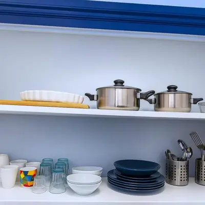 Cuisine ou kitchenette dans l'établissement Le Nid de Perrache Comfortable and Stylish Studio