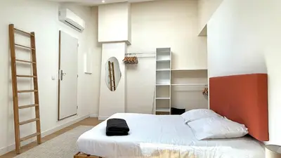 Un ou plusieurs lits dans un hébergement de l'établissement Duplex - Air-conditioned - City Center
