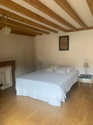 Un ou plusieurs lits dans un hébergement de l'établissement Appartement Vieux Lyon Terrasse