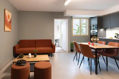 Cuisine ou kitchenette dans l'établissement Les Tilleuls II