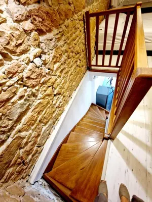 Coin salon dans l'établissement Grand duplex 5 pers au cœur de Lyon Opéra & métro