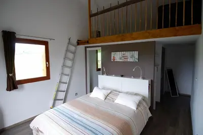 Un ou plusieurs lits dans un hébergement de l'établissement Maison d'Hôtes des 2 Chênes