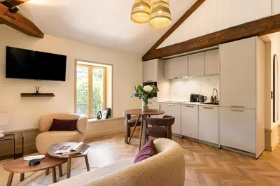 Cuisine ou kitchenette dans l'établissement Hausman Suites - Appart Hotel
