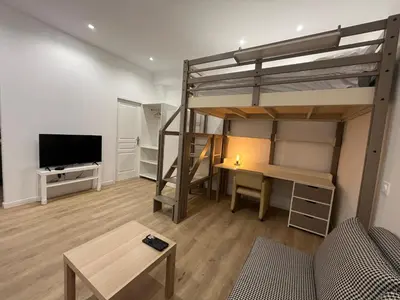 Télévision ou salle de divertissement dans l'établissement Studio rénové, au cœur du Vieux Lyon