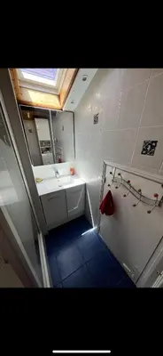 Salle de bains dans l'établissement La Maison du Bonheur