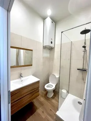 Salle de bains dans l'établissement Studio Le Mitterrand - city center