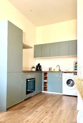 Cuisine ou kitchenette dans l'établissement Studio Le Mitterrand - city center