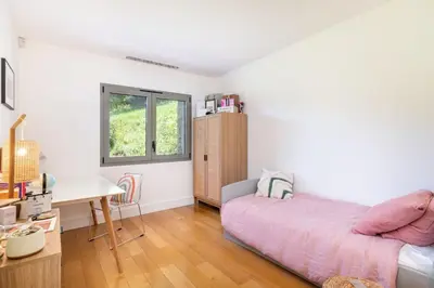 Un ou plusieurs lits dans un hébergement de l'établissement Le Lavoir - Bright and comfortable single-storey family home