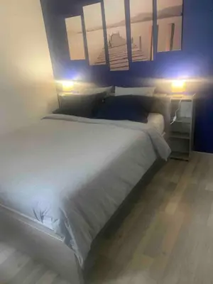 Un ou plusieurs lits dans un hébergement de l'établissement Maison, Parking privé, Climatisation !