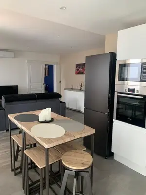 Cuisine ou kitchenette dans l'établissement Maison, Parking privé, Climatisation !