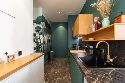 Cuisine ou kitchenette dans l'établissement Luminous Apartment 2BR 4P - Bellecour Place Ampère