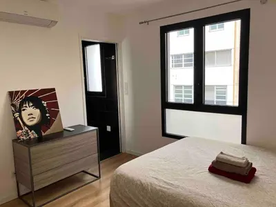 Un ou plusieurs lits dans un hébergement de l'établissement Appartement Caluire-et-Cuire, Croix-Rousse, Lyon