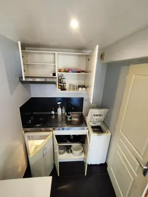 Cuisine ou kitchenette dans l'établissement Le Rayane