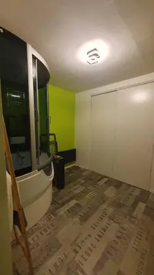 Salle de bains dans l'établissement Grande maison zen