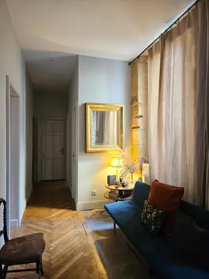 Coin salon dans l'établissement Suite privée Terreaux