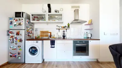 Cuisine ou kitchenette dans l'établissement Élégant T2 au cœur de Confluence