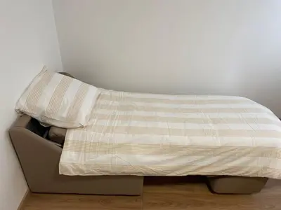 Un ou plusieurs lits dans un hébergement de l'établissement Large 85 m2 duplex apartment