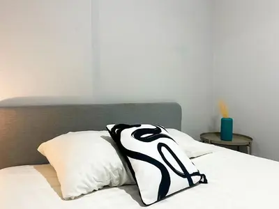 Un ou plusieurs lits dans un hébergement de l'établissement suite Lavanil - Appartement 6 personnes - Check in h24 wifi