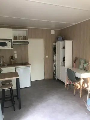 Cuisine ou kitchenette dans l'établissement Le Cocon