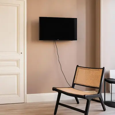 Télévision ou salle de divertissement dans l'établissement Suite Piano