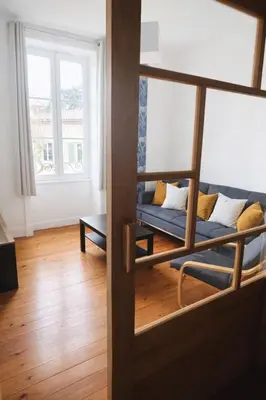 Coin salon dans l'établissement Logement en pleine nature