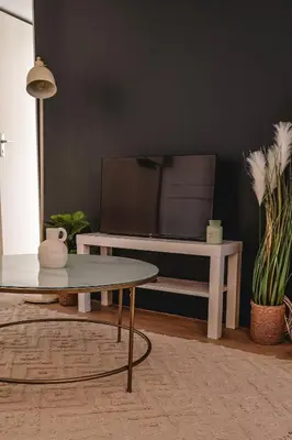 Coin salon dans l'établissement Cocon rénové proche île barbe