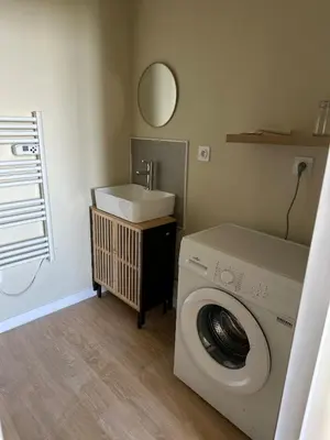 Un ou plusieurs lits dans un hébergement de l'établissement Appartement gare chateaucreux